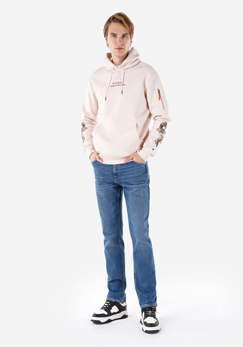 Imagine a Blugi İndigo Pentru Bărbați Regular Fit