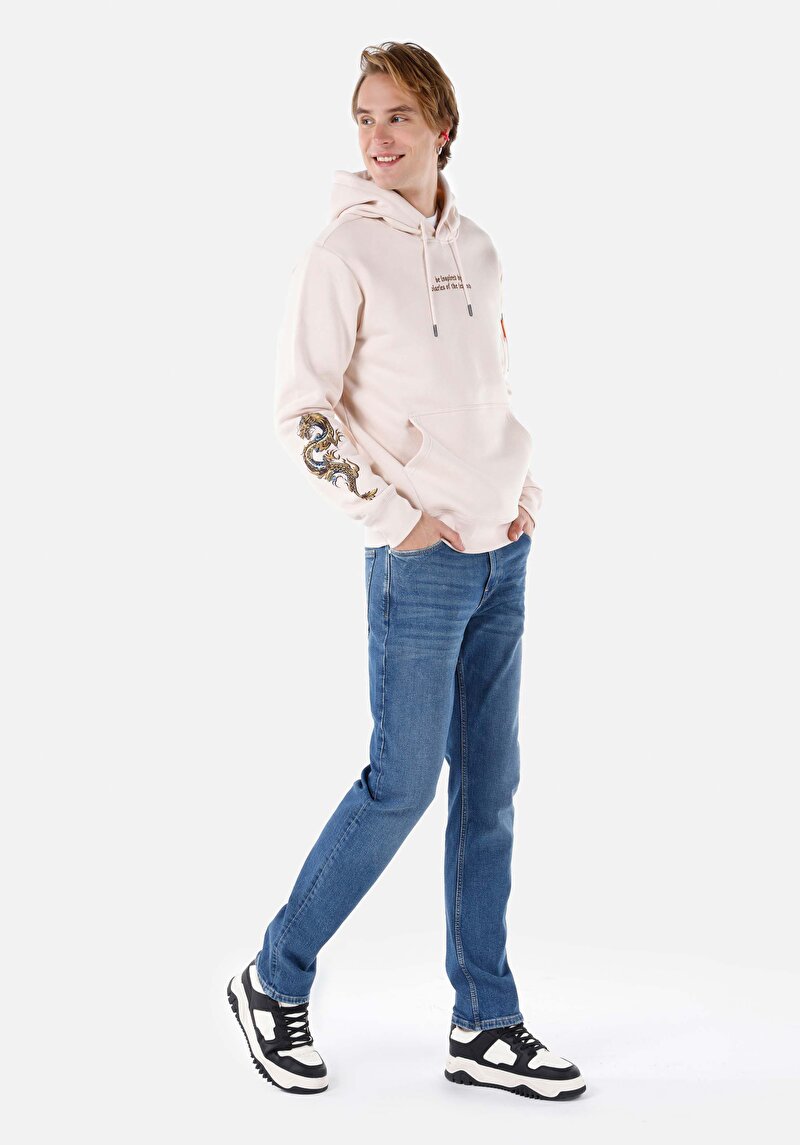 Imagine a Blugi İndigo Pentru Bărbați Regular Fit