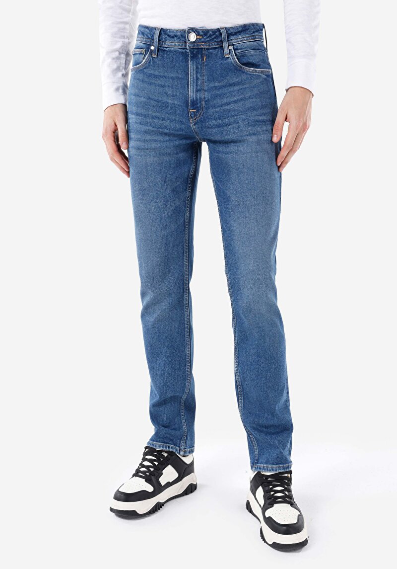 Afișați detalii pentru Blugi İndigo Pentru Bărbați Regular Fit