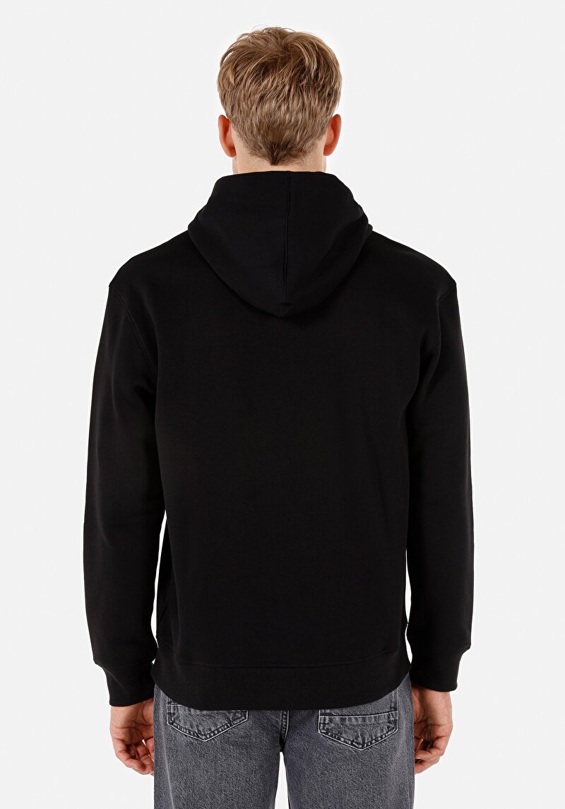 Afișați detalii pentru Hanorac / Bluza De Barbati Negru Comfort Fit  Cl1065824