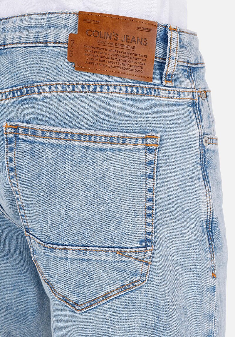 Afișați detalii pentru Blugi Slim Fit Indigo Pentru Bărbați