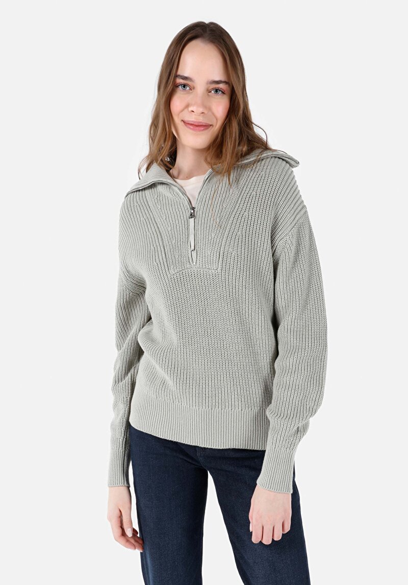 Imagine a Pulover De Dama Verde Regular Fit  Cl1067499