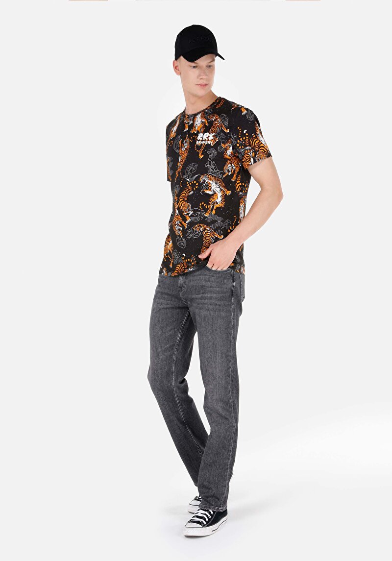 Imagine a Pantaloni De Barbati Negru Regular Fit 045 David Cl1069473