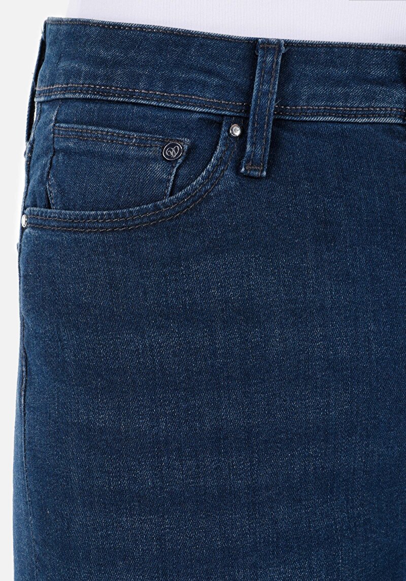 Afișați detalii pentru Blugi Slim Fit Indigo Închis Pentru Femei