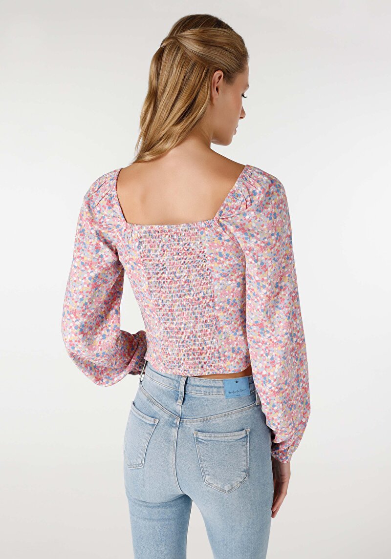 Imagine a Cămașă Multicoloră Pentru Femei Slim Fit