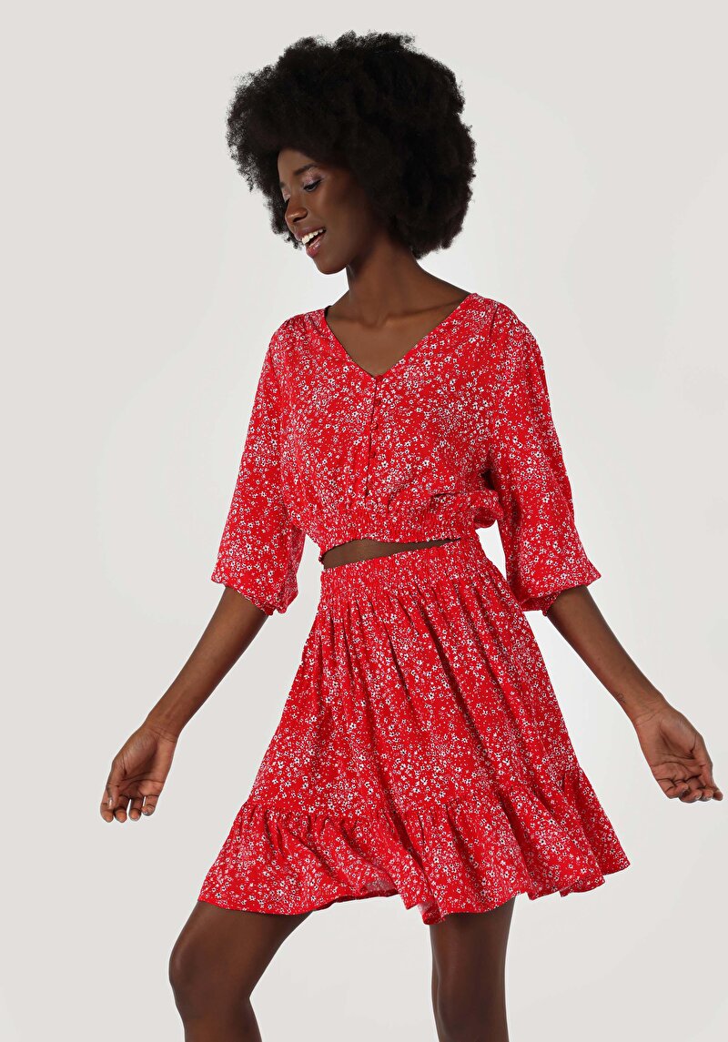 Imagine a Bluza Cu Maneca Lunga De Dama Roşu Regular Fit  Cl1063936