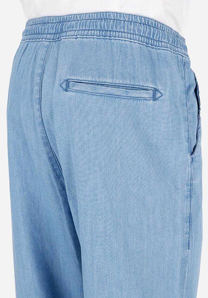 Afișați detalii pentru Jogger Fit Mid Waist Straight Leg Blugi İndigo Pentru Bărbați