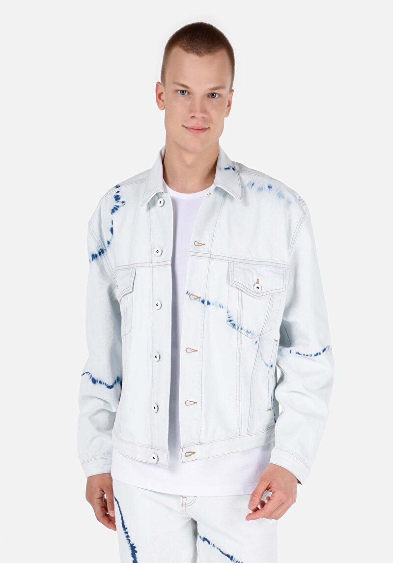 Imagine a Jachetă Bej Pentru Bărbați Oversize Fit