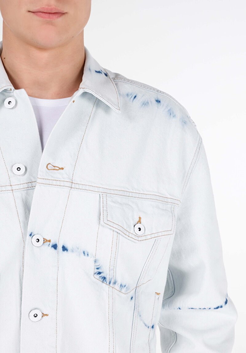 Afișați detalii pentru Jachetă Bej Pentru Bărbați Oversize Fit