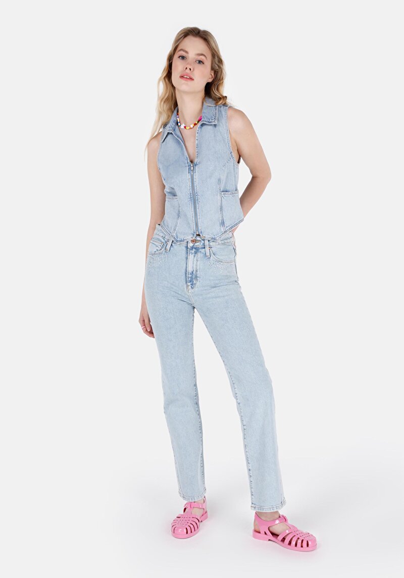 Afișați detalii pentru Vesta De Dama Denim Slim Fit  Cl1069618