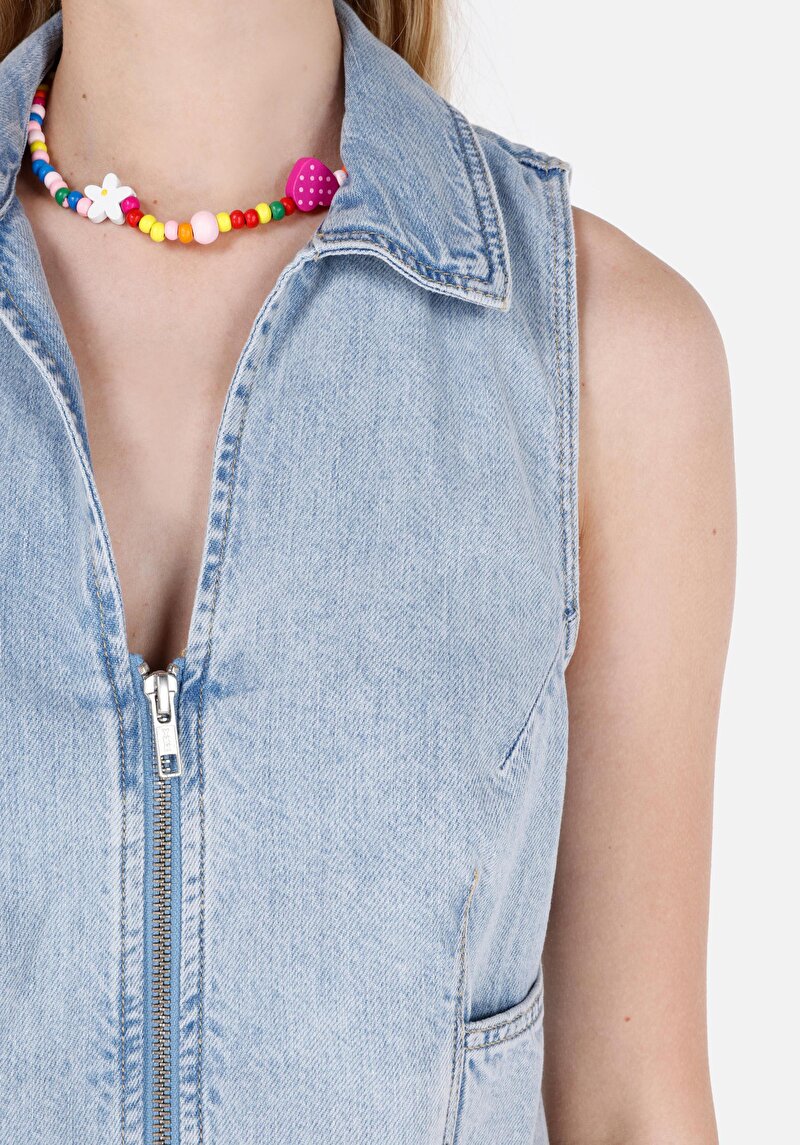 Afișați detalii pentru Vesta De Dama Denim Slim Fit  Cl1069618