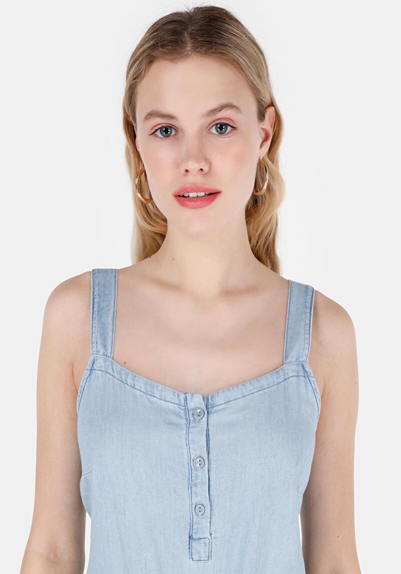 Imagine a Blugi İndigo Pentru Femei Regular Fit