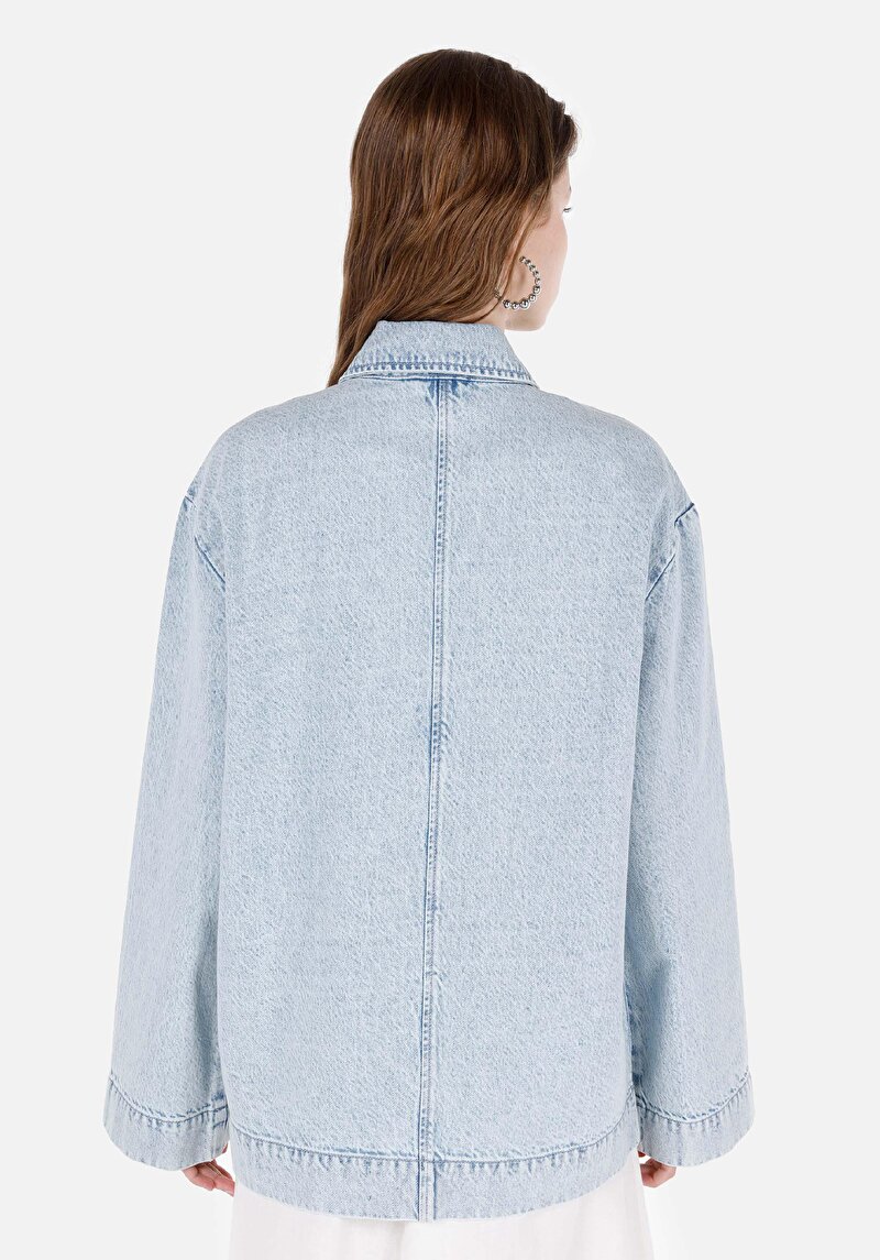 Afișați detalii pentru Jacheta De Dama Albastru Regular Fit  Cl1069643