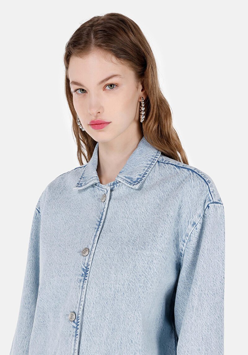 Afișați detalii pentru Jacheta De Dama Albastru Regular Fit  Cl1069643