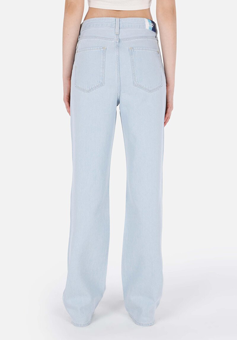 Afișați detalii pentru Regular Fit Mid Waist Bootcut Blugi İndigo Pentru Femei