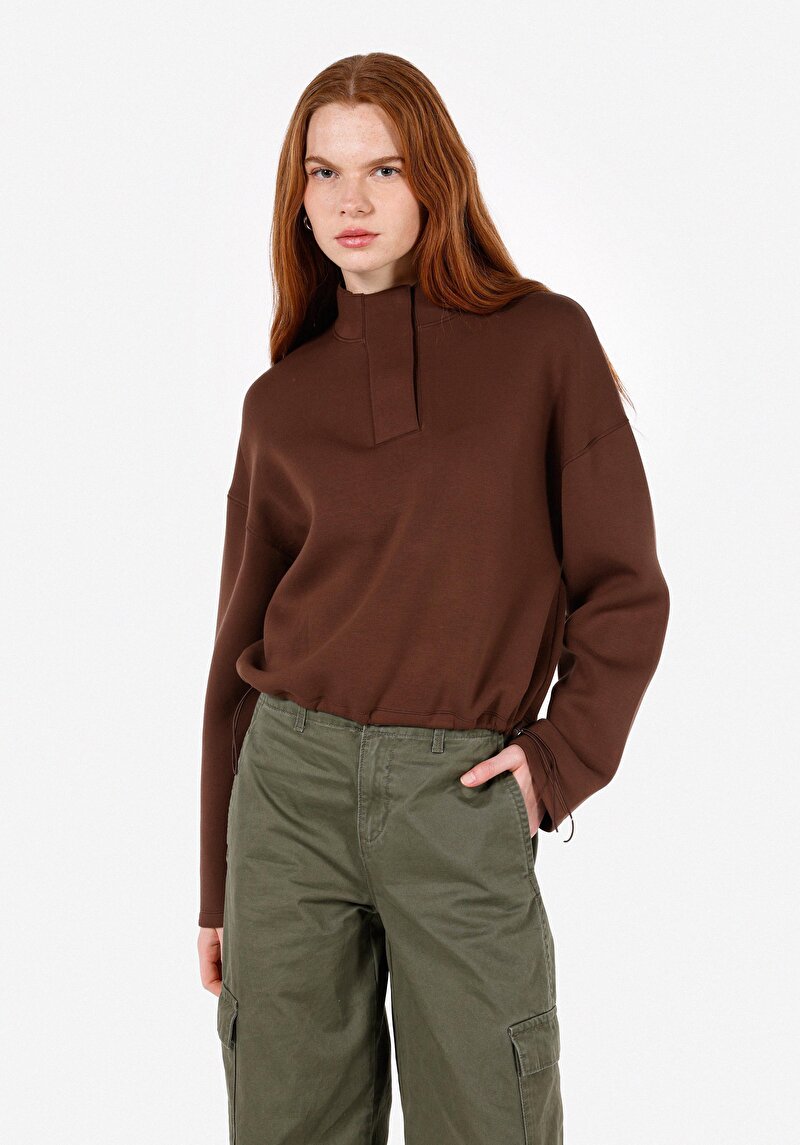 Imagine a Hanorac / Bluza De Dama Maro Regular Fit Cl1072554