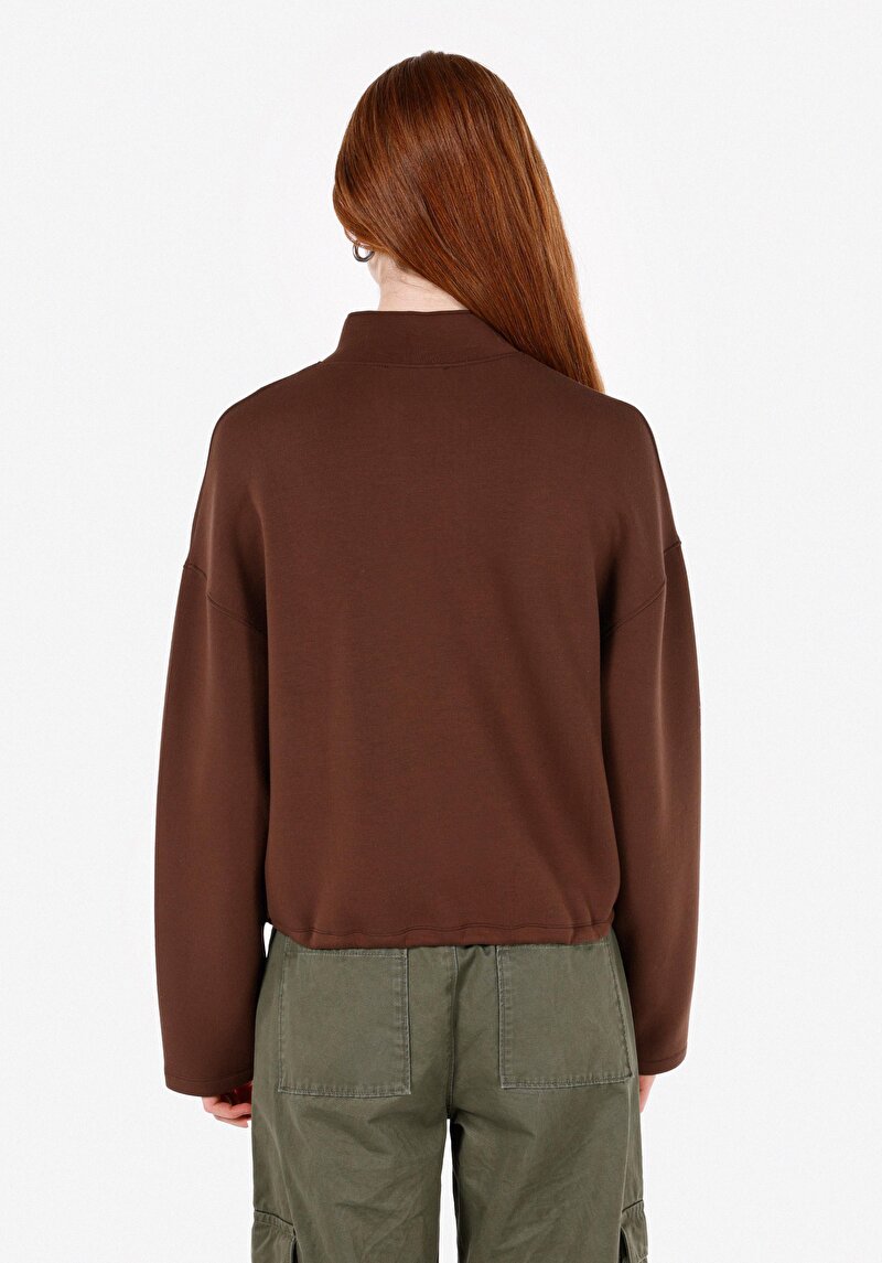 Imagine a Hanorac / Bluza De Dama Maro Regular Fit Cl1072554