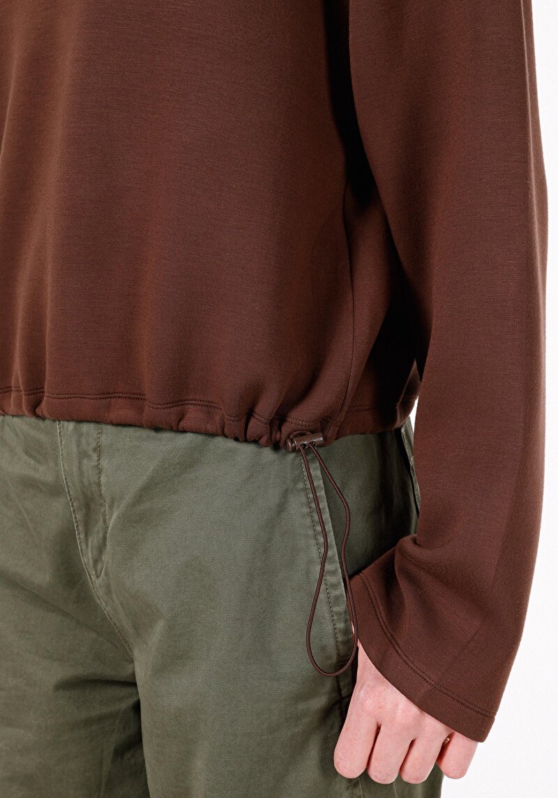 Afișați detalii pentru Hanorac / Bluza De Dama Maro Regular Fit  Cl1072554