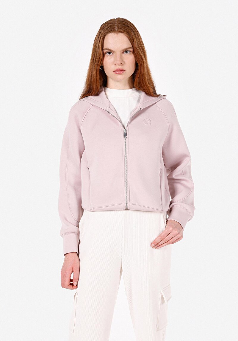 Imagine a Hanorac / Bluza De Dama Roz Regular Fit  Cl1072555