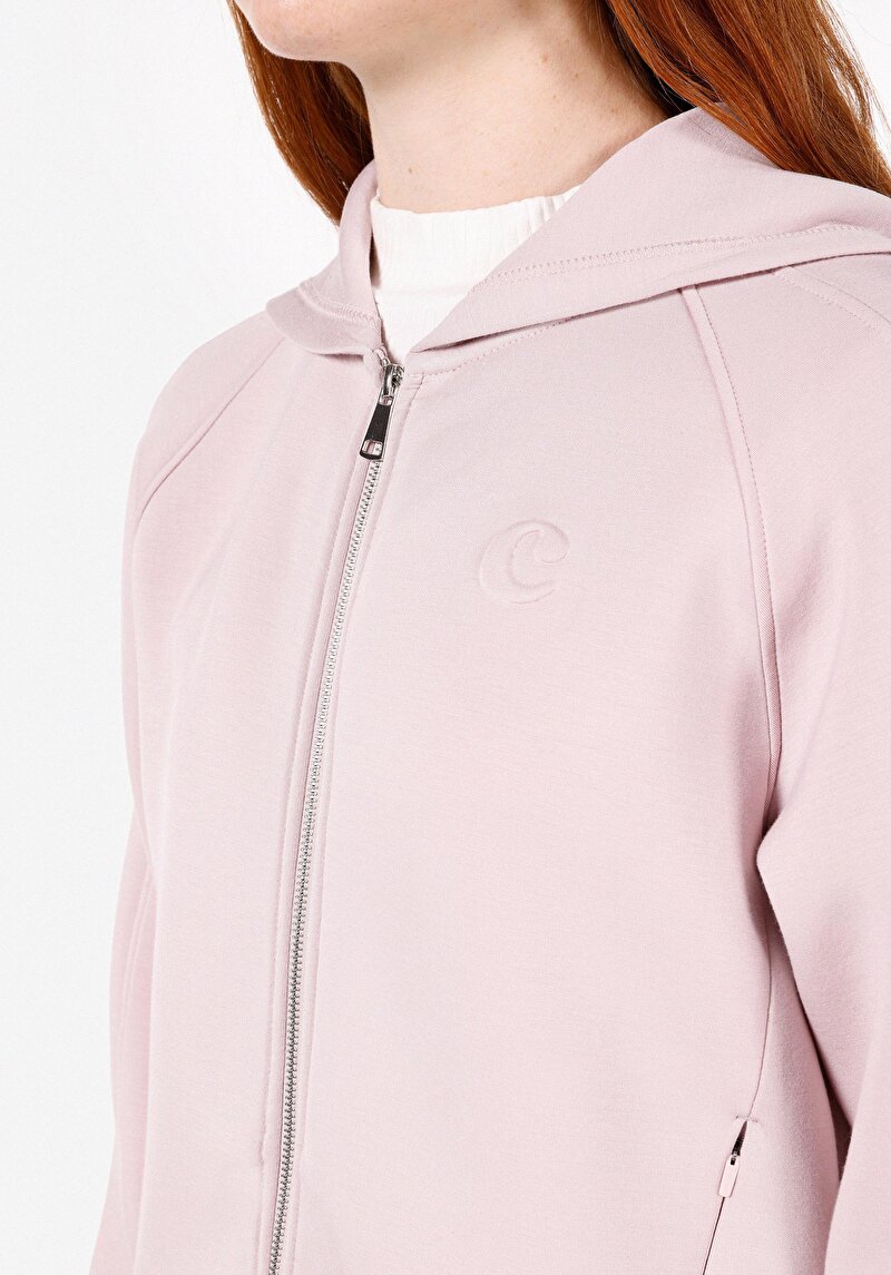 Imagine a Hanorac / Bluza De Dama Roz Regular Fit Cl1072555