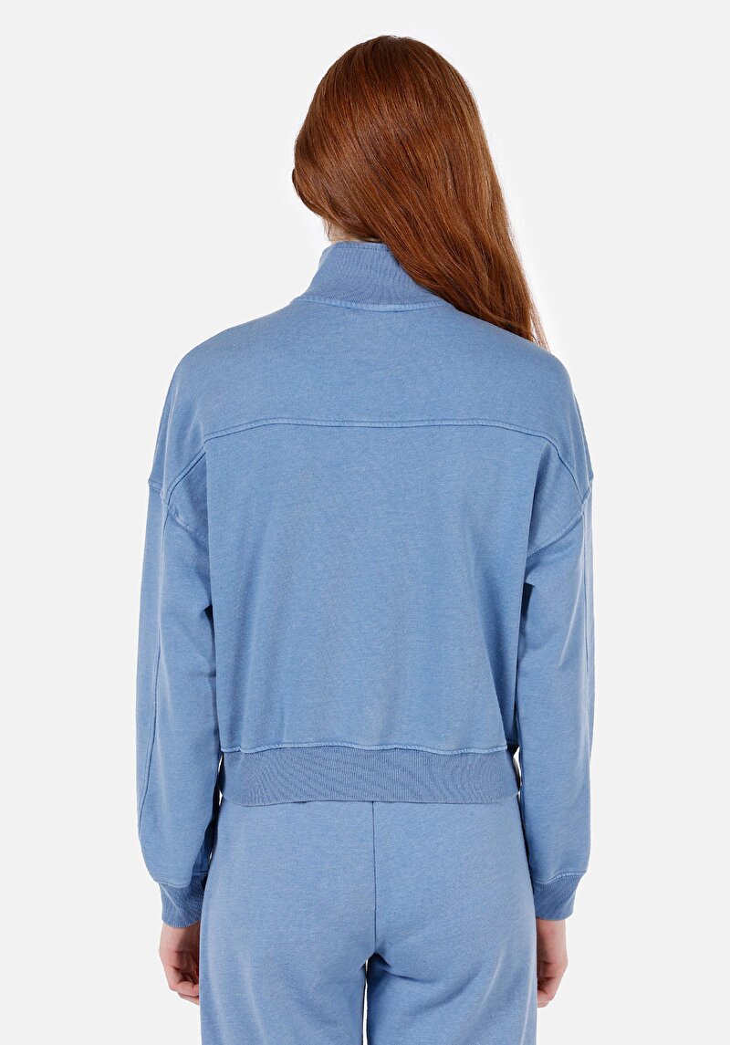 Imagine a Hanorac / Bluza De Dama Albastru Regular Fit Cl1072556