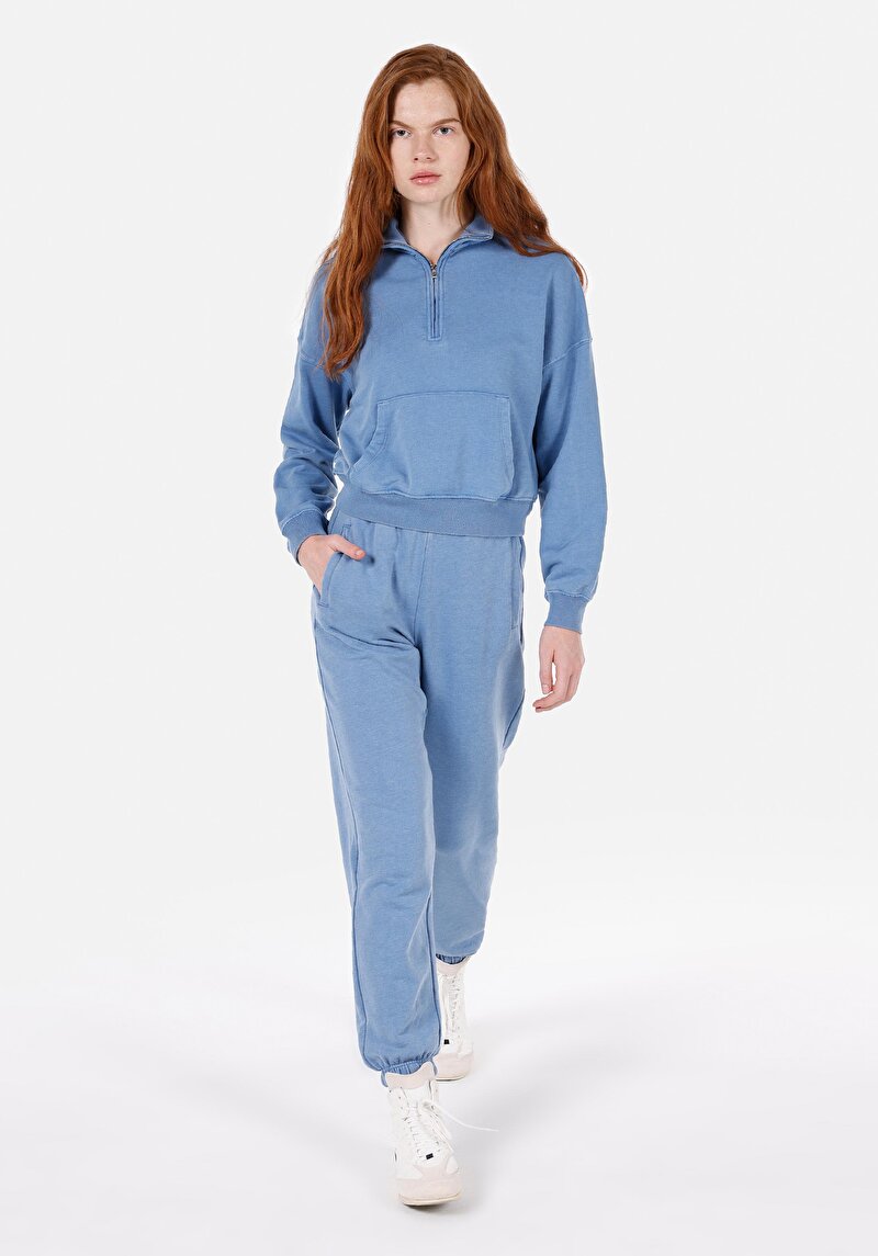 Imagine a Hanorac / Bluza De Dama Albastru Regular Fit Cl1072556