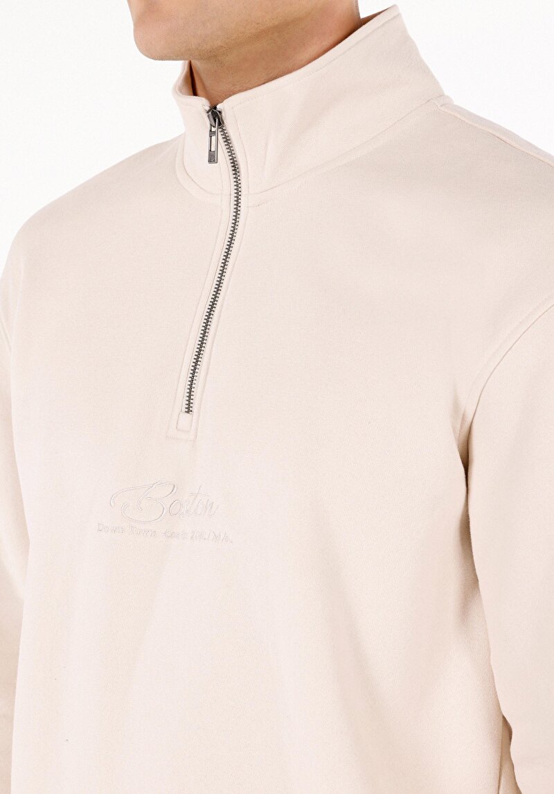 Afișați detalii pentru Hanorac / Bluza De Barbati Alb Comfort Fit  Cl1069945