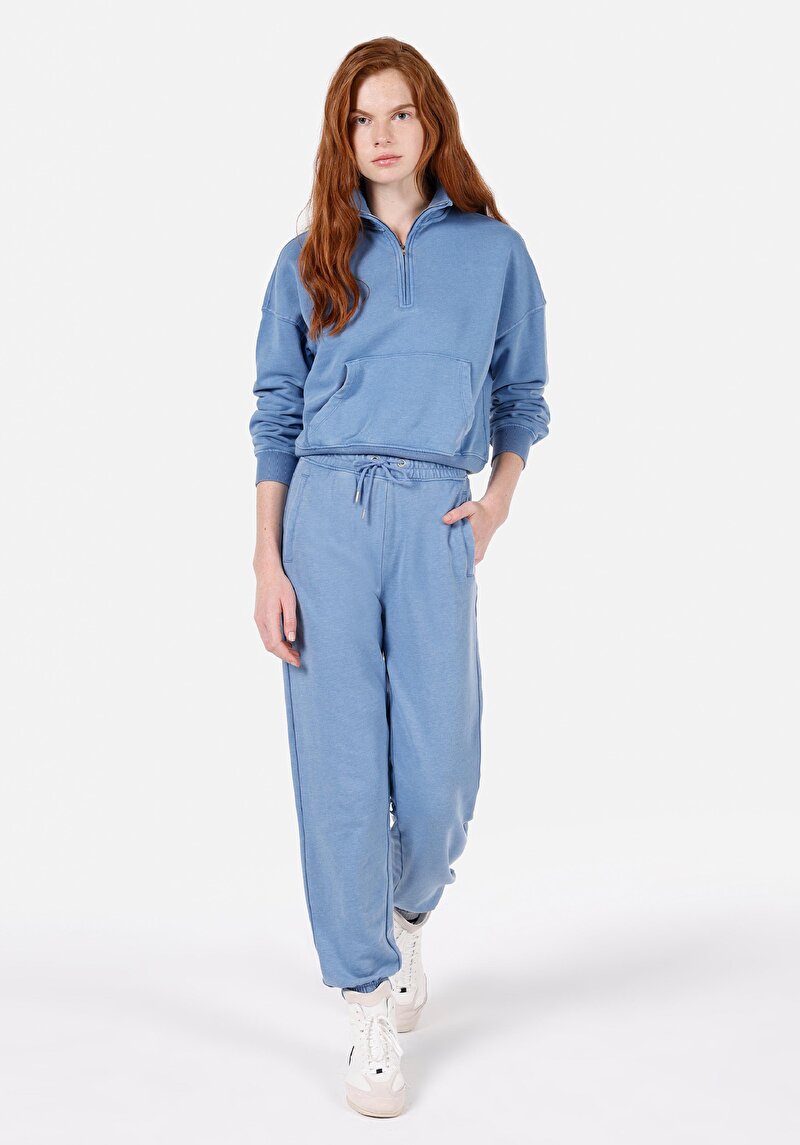 Afișați detalii pentru Pantaloni De Trening De Dama Albastru Regular Fit  Cl1072560