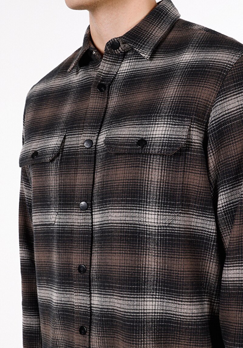 Afișați detalii pentru Camasa Cu Maneca Lunga De Barbati Maro Comfort Fit  Cl1072562