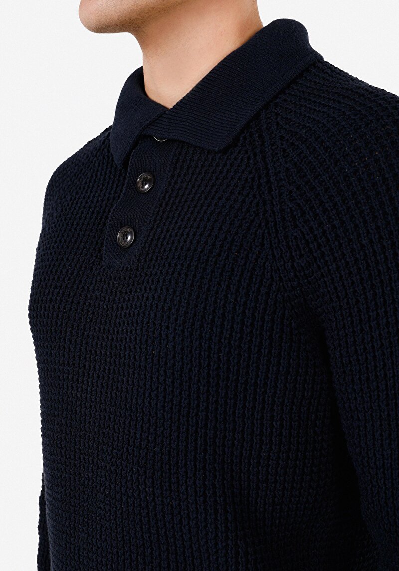 Afișați detalii pentru Pulover De Barbati Albastru Marin Regular Fit  Cl1070028