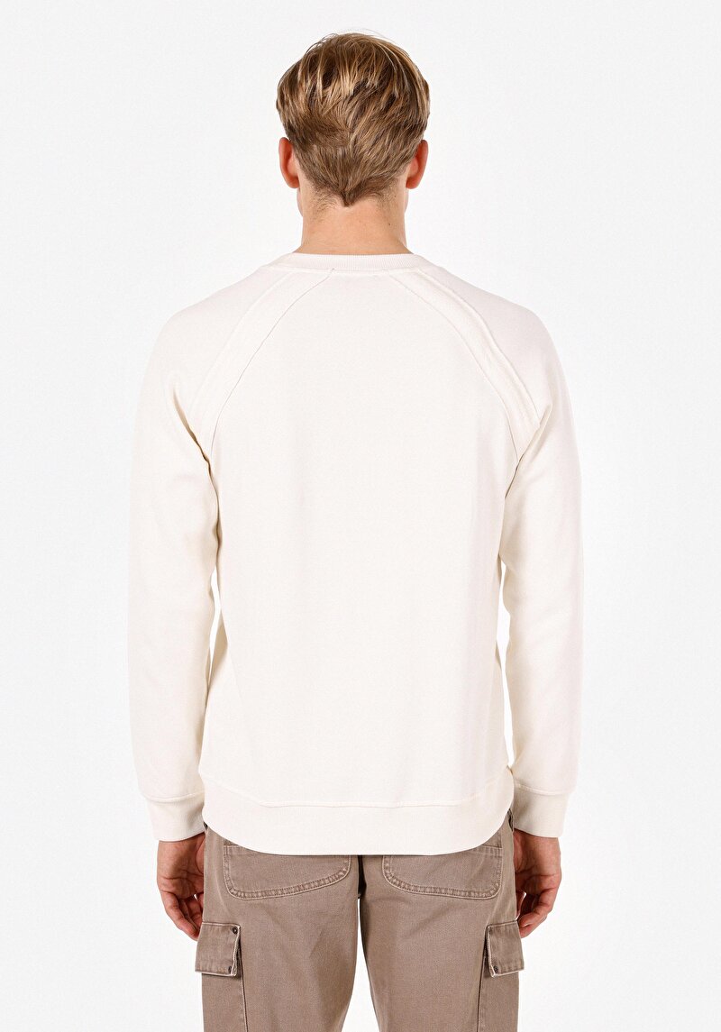 Afișați detalii pentru Tricou Cu Maneca Lunga De Barbati Ecru Regular Fit  Cl1070085