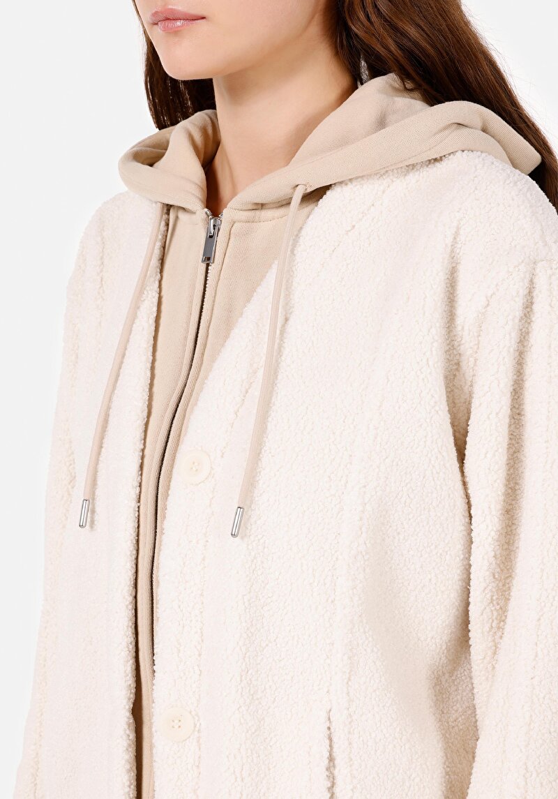 Afișați detalii pentru Jacheta De Dama Ecru Regular Fit  Cl1072573