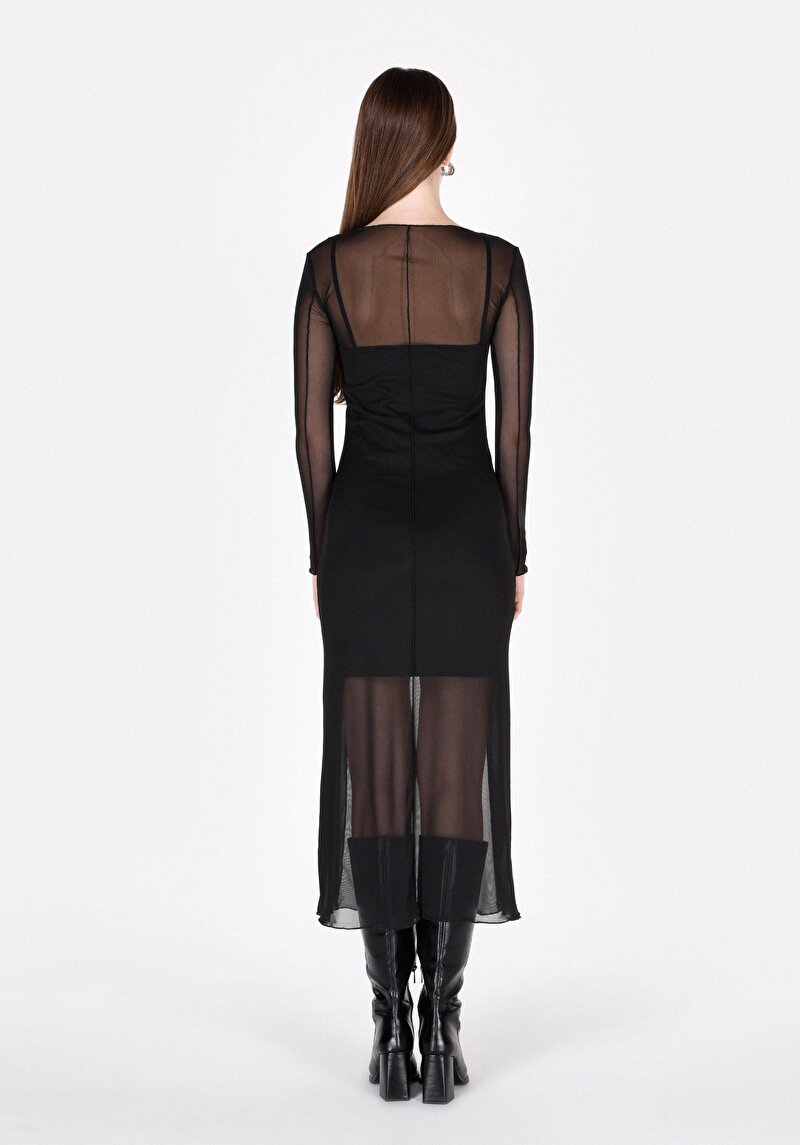 Afișați detalii pentru Rochie De Dama Negru Slim Fit  Cl1072586