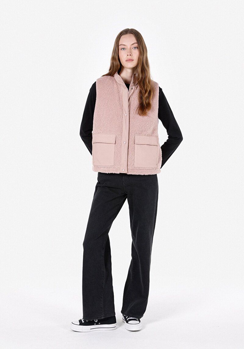 Afișați detalii pentru Vesta De Dama Roz Regular Fit  Cl1072614