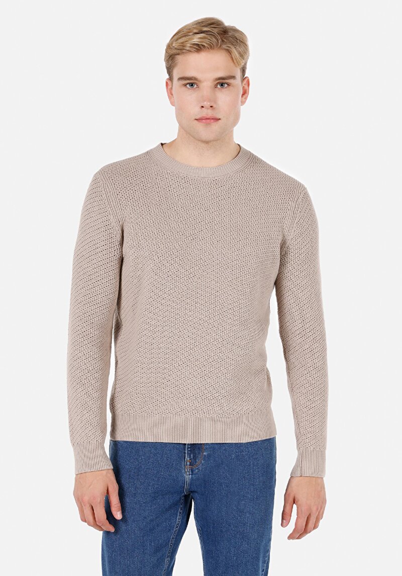 Imagine a Pulover De Barbati Bej Regular Fit  Cl1072642