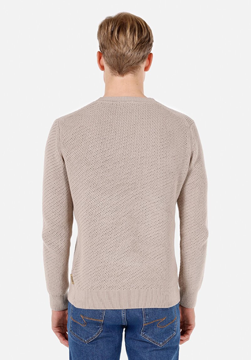Imagine a Pulover De Barbati Bej Regular Fit Cl1072642