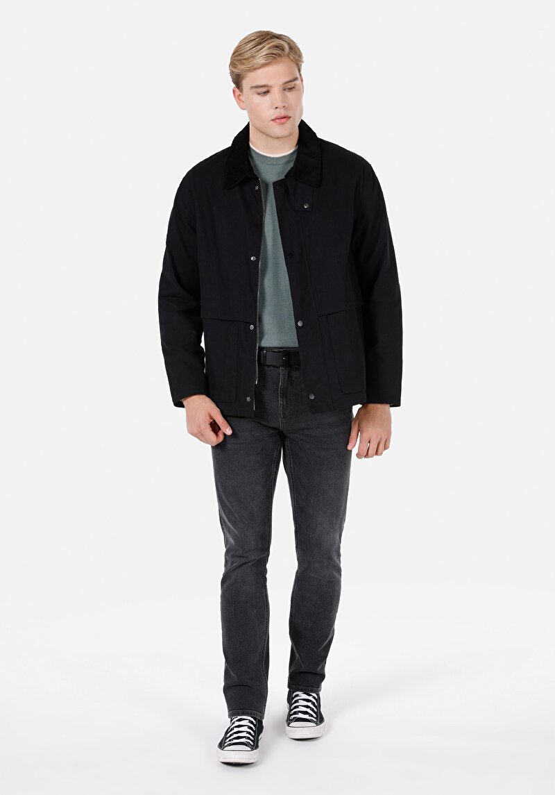 Imagine a Jacheta De Barbati Negru Comfort Fit Cl1072650