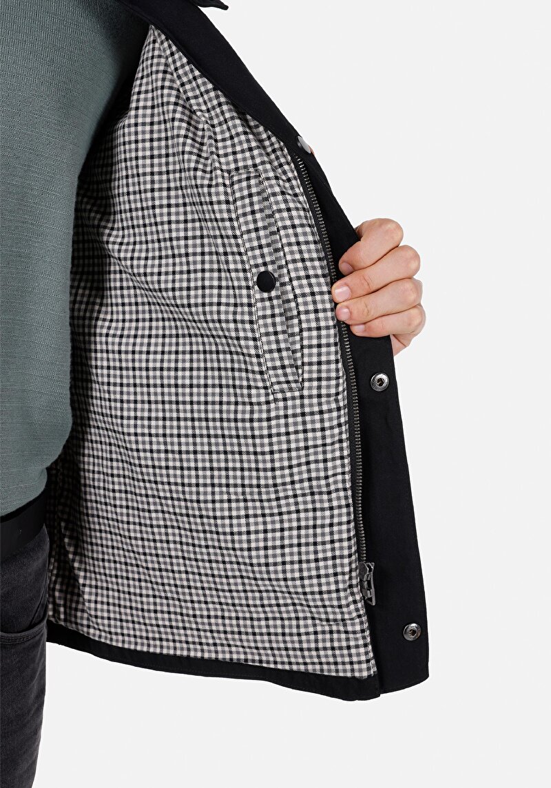 Afișați detalii pentru Jacheta De Barbati Negru Comfort Fit  Cl1072650