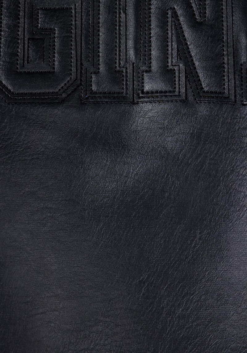 Afișați detalii pentru Palton Negru Pentru Bărbați Regular Fit Pu