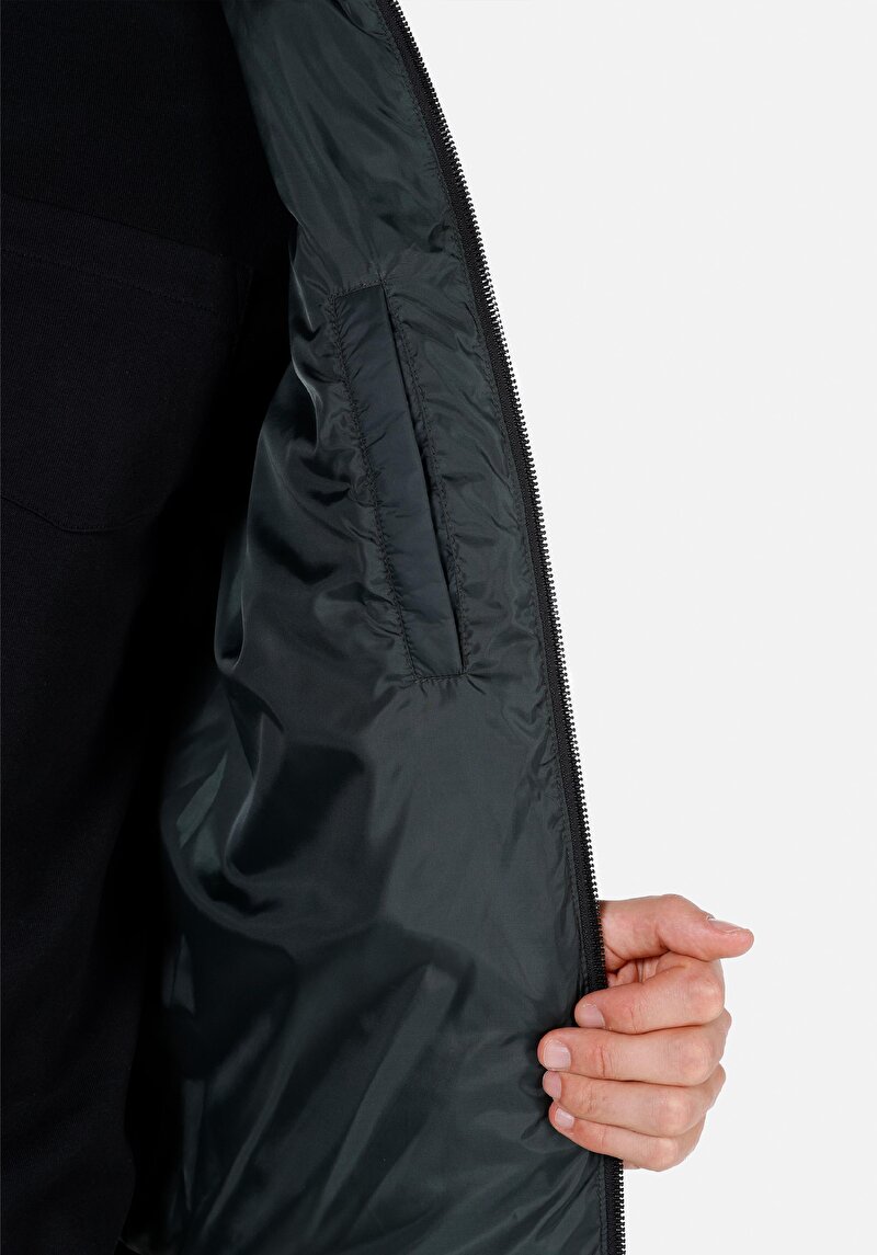 Afișați detalii pentru Palton Verde Pentru Bărbați Slim Fit