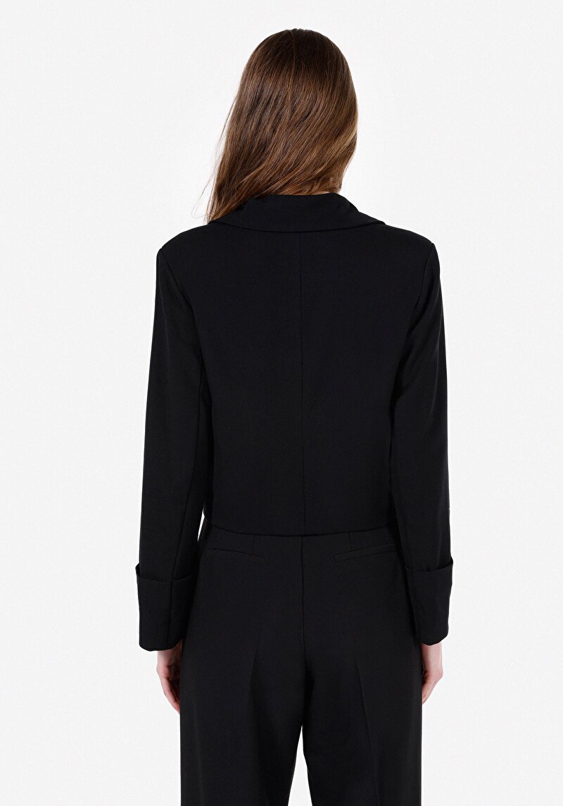 Imagine a Jacheta De Dama Negru Regular Fit Cl1072725