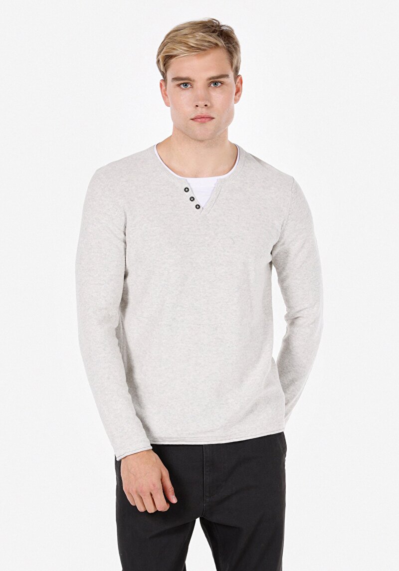Imagine a Pulover De Barbati Gri Regular Fit  Cl1072755