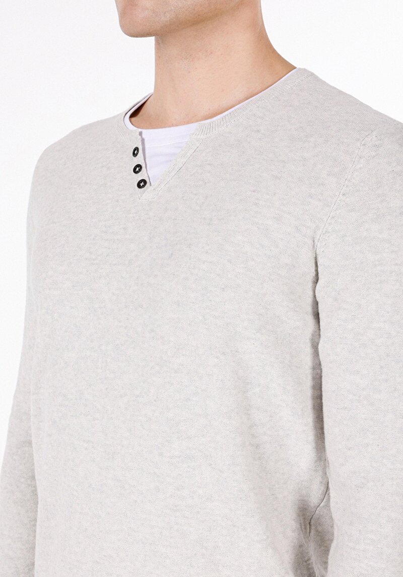 Imagine a Pulover De Barbati Gri Regular Fit Cl1072755