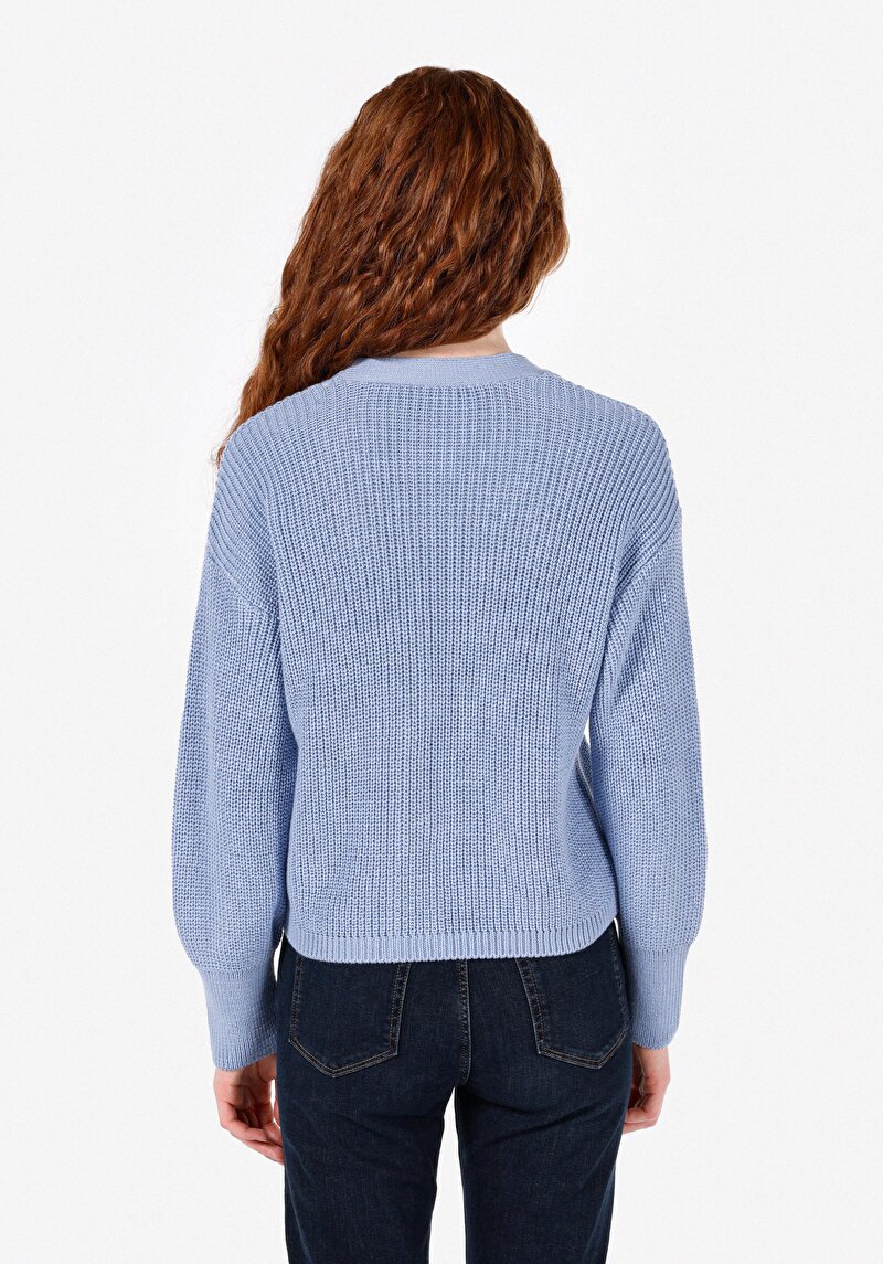 Afișați detalii pentru Cardigan De Dama Albastru Regular Fit  Cl1072764