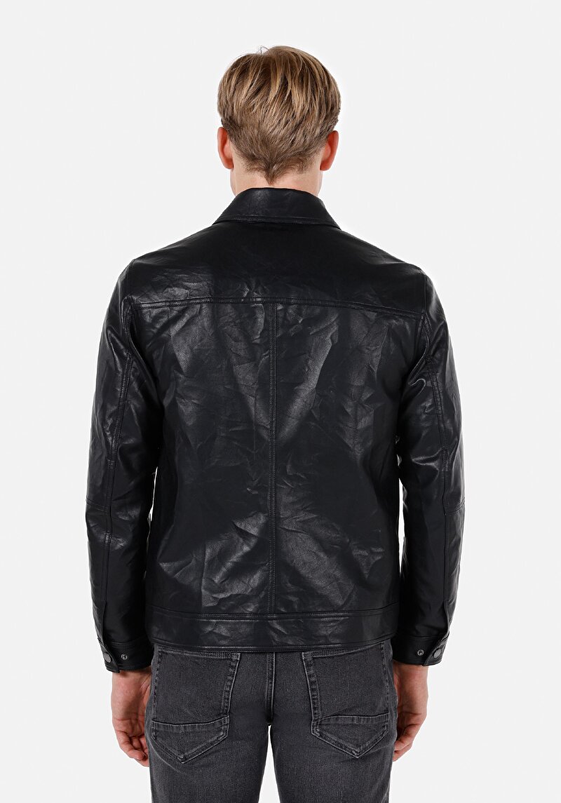 Imagine a Jacheta De Barbati Negru Regular Fit Cl1072783