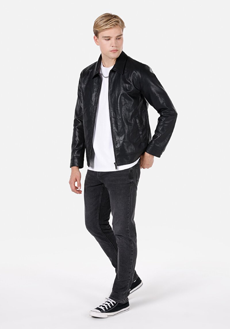 Imagine a Jacheta De Barbati Negru Regular Fit Cl1072783