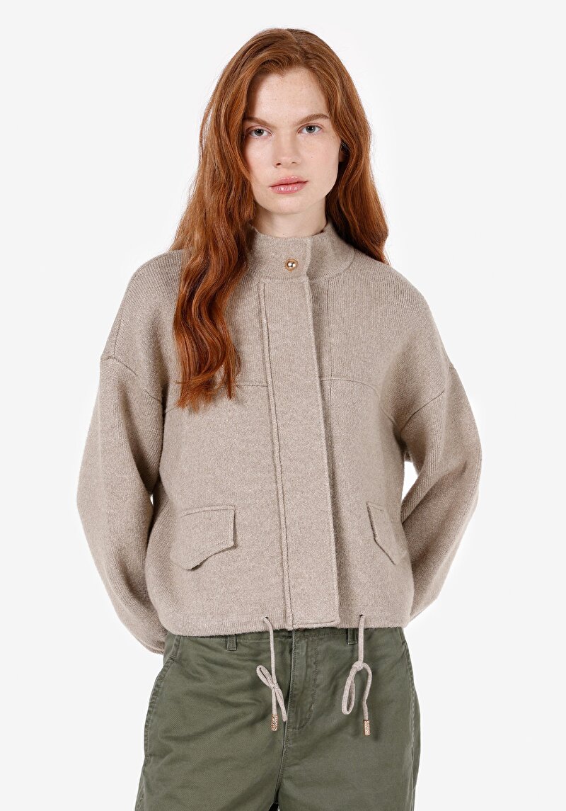 Imagine a Cardigan De Dama Bej Regular Fit  Cl1073111