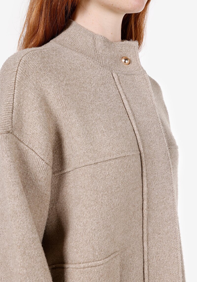 Afișați detalii pentru Cardigan De Dama Bej Regular Fit  Cl1073111