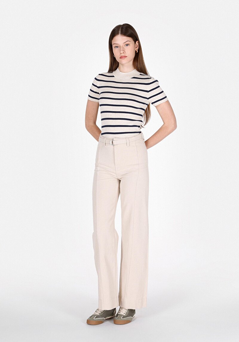 Imagine a Pulover Cu Mâneci Scurte De Dama Slim Fit Cl1073127