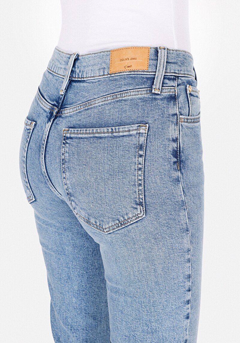 Afișați detalii pentru Blugi Slim Fit Indigo Pentru Femei